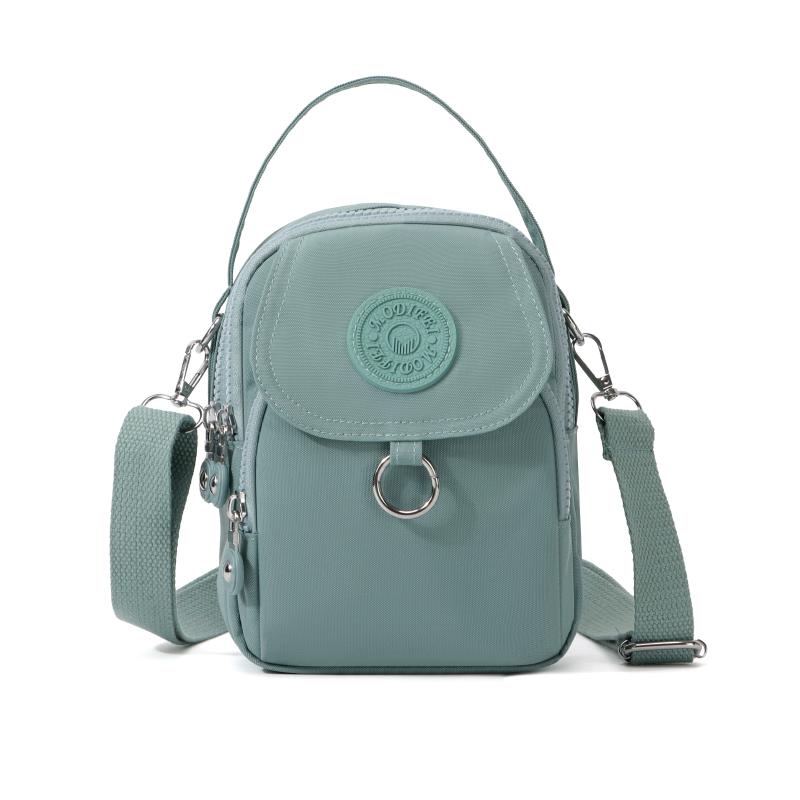 Fashionable Women's Phone Bag with Adjustable Shoulder Straps and Multiple Zippers - Lightweight, Durable, and Portable - Minima