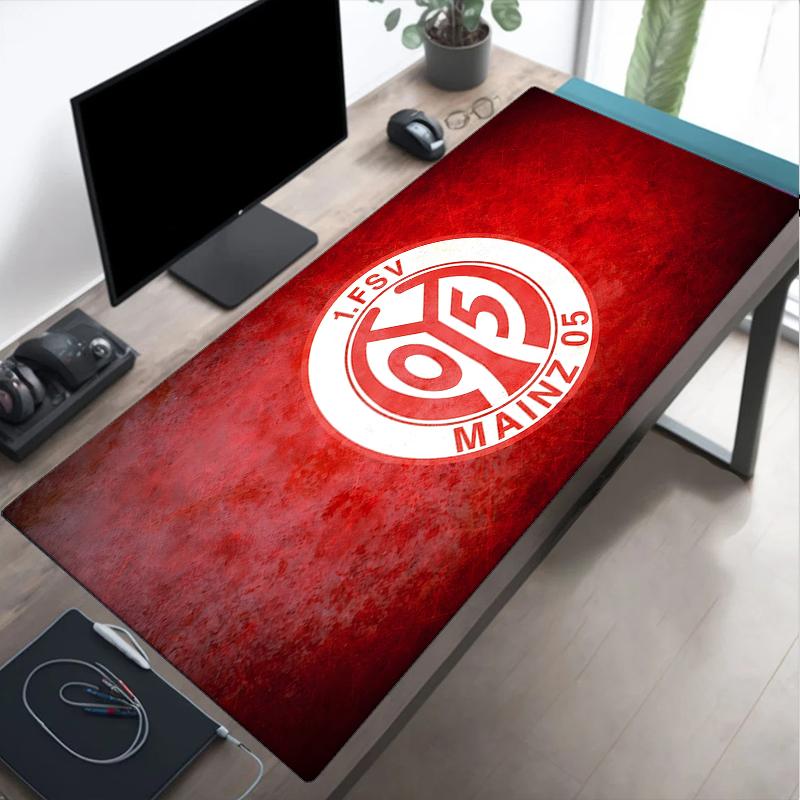 Red Emblem FSV Mainz Mouse pad, Gaming Mouse Pad, keyboard pad, Desk Decor for computer notebook Fan Gift Birthday Gift