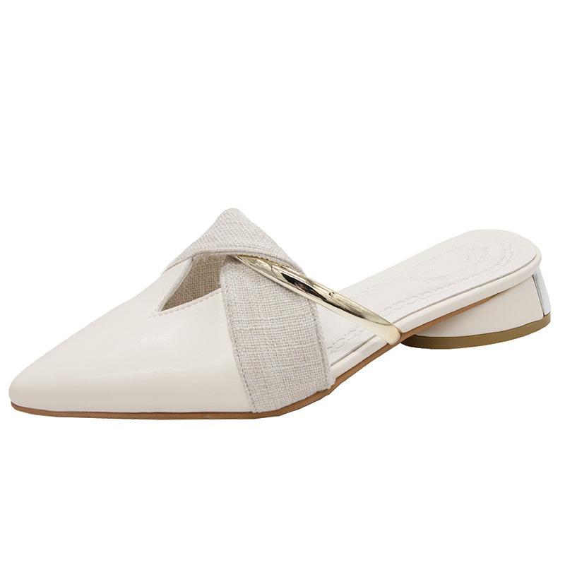 Brand Elegant Heels Summer Women's Shoes Woman Sandals Leisure Slippers Comfortable Open Toe Slip-On Slides