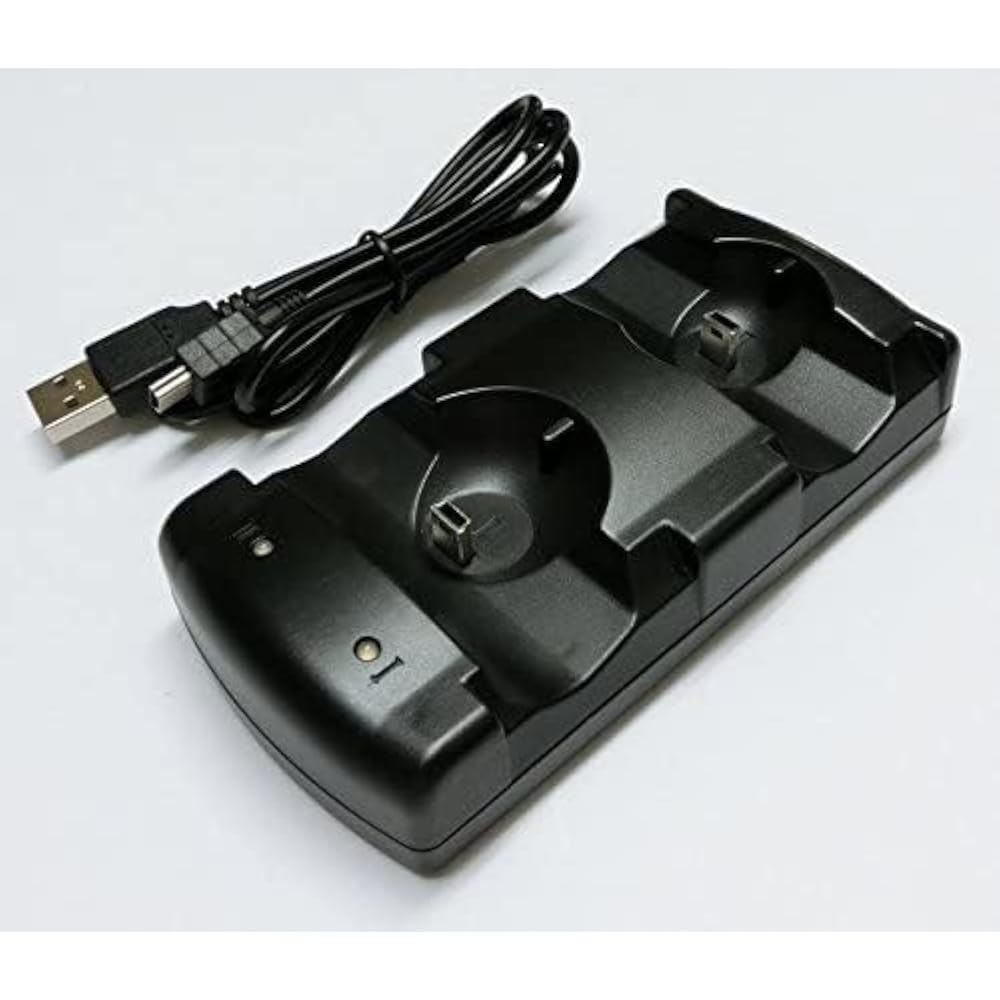 Compatible with charging 2 PS3 wireless controller chargers at the same time