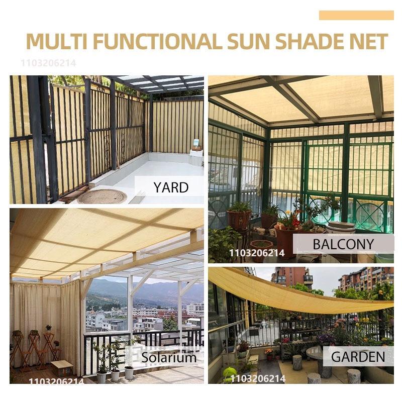 7 Colors Outdoor Garden Camping Hiking Tent Sunshade Net High Density Polyethylene Gardening Sunshade Cloth Sunscreen Net