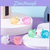 Charming Glow In The Dark Mini Pig Resin Decoration For Micro Landscaping