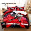 3Pcs Chainsaw Man Denji Anime Bedding Set 3D Print Shonen Manga Duvet Cover Pillowcases for Teens Fans Room Decor Gift Bed linen