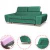 Sofa kanapa Bosso salon Family meble zielona welur reg zagłówek