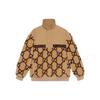 Gg Jacquard Oversized Half Zip Wool Jacket 713996-XJETL-2066