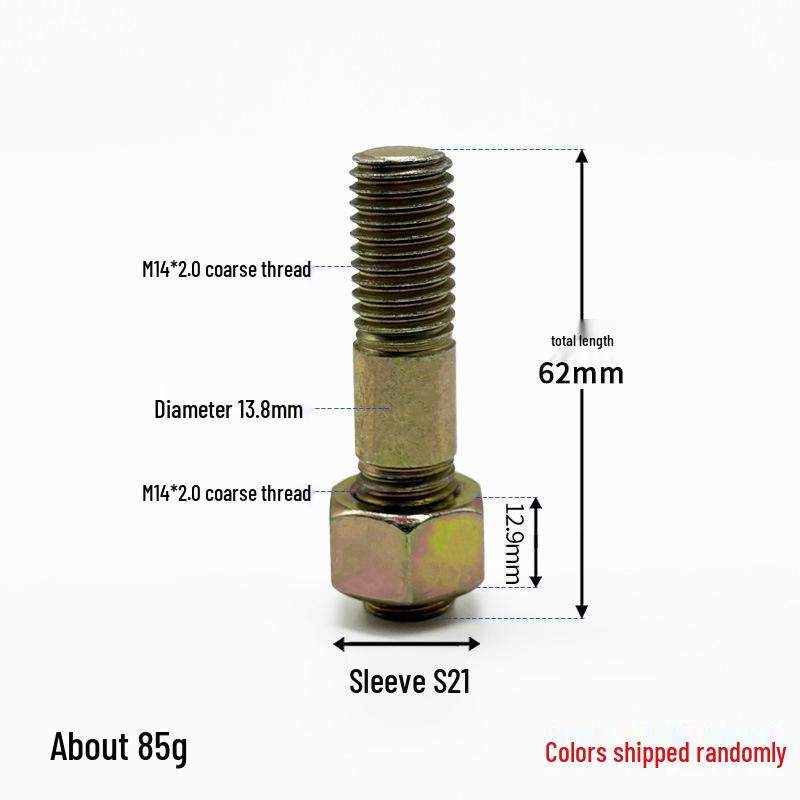 High-Strength 12mm Thick Double-Ended Rear Axle Hex Bolts