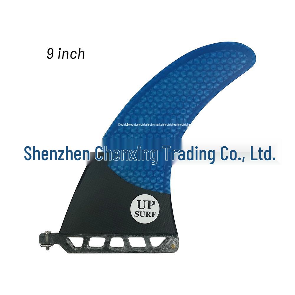 

9-Inch Fiberglass & Honeycomb Carbon Fiber Tail Fin for Paddleboards and Surfboards 9-inch синій