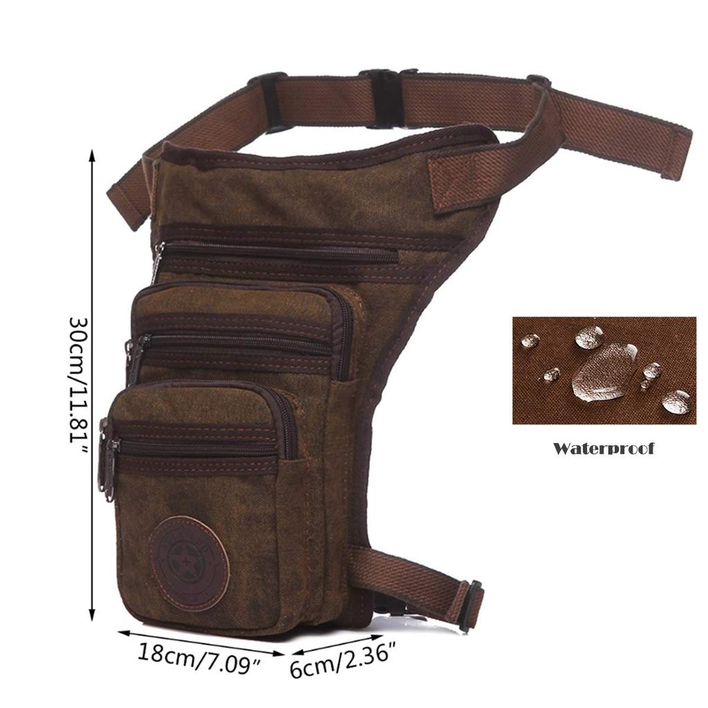 JPFASHIONING Leg Bag Holster Bag Waist Pouch Thigh Bag Lightweight and Multifunctional Canvas for Bike Travel Hiking Cycling Outdoors