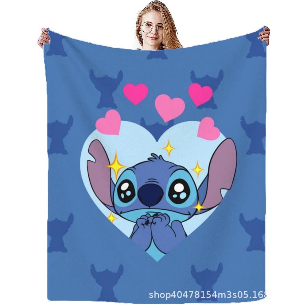 Stitch Flannel Blanket Star Baby Blanket Air Conditioning Blanket Nap Blanket Flannel Blanket Cross Border