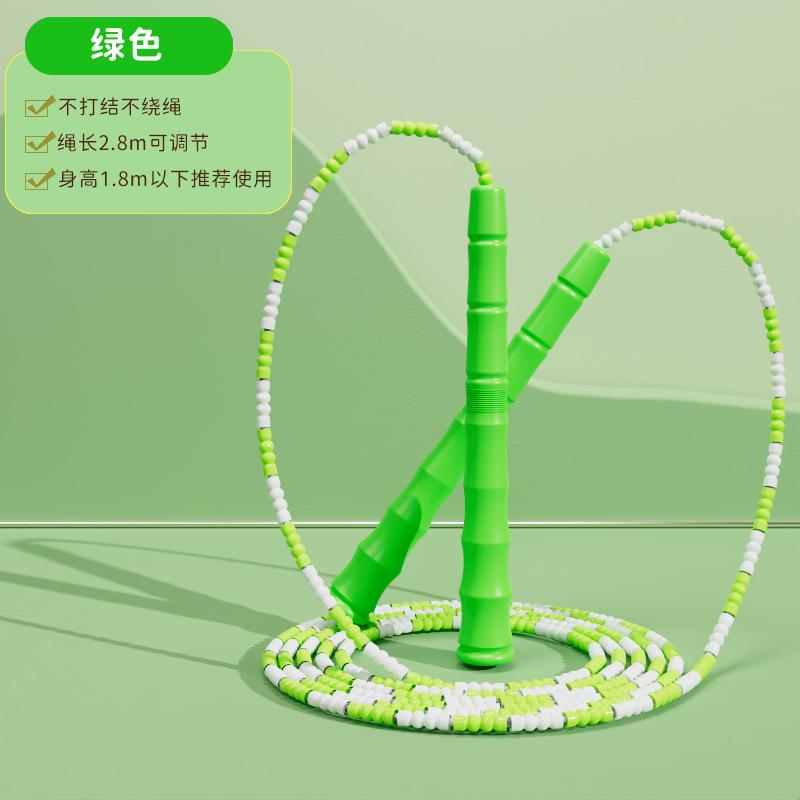 Manufacturer Wholesale Bamboo-joint Jump Ropes for Adults, Children, and Students with Fitness Patterns, Suitable for Beginners