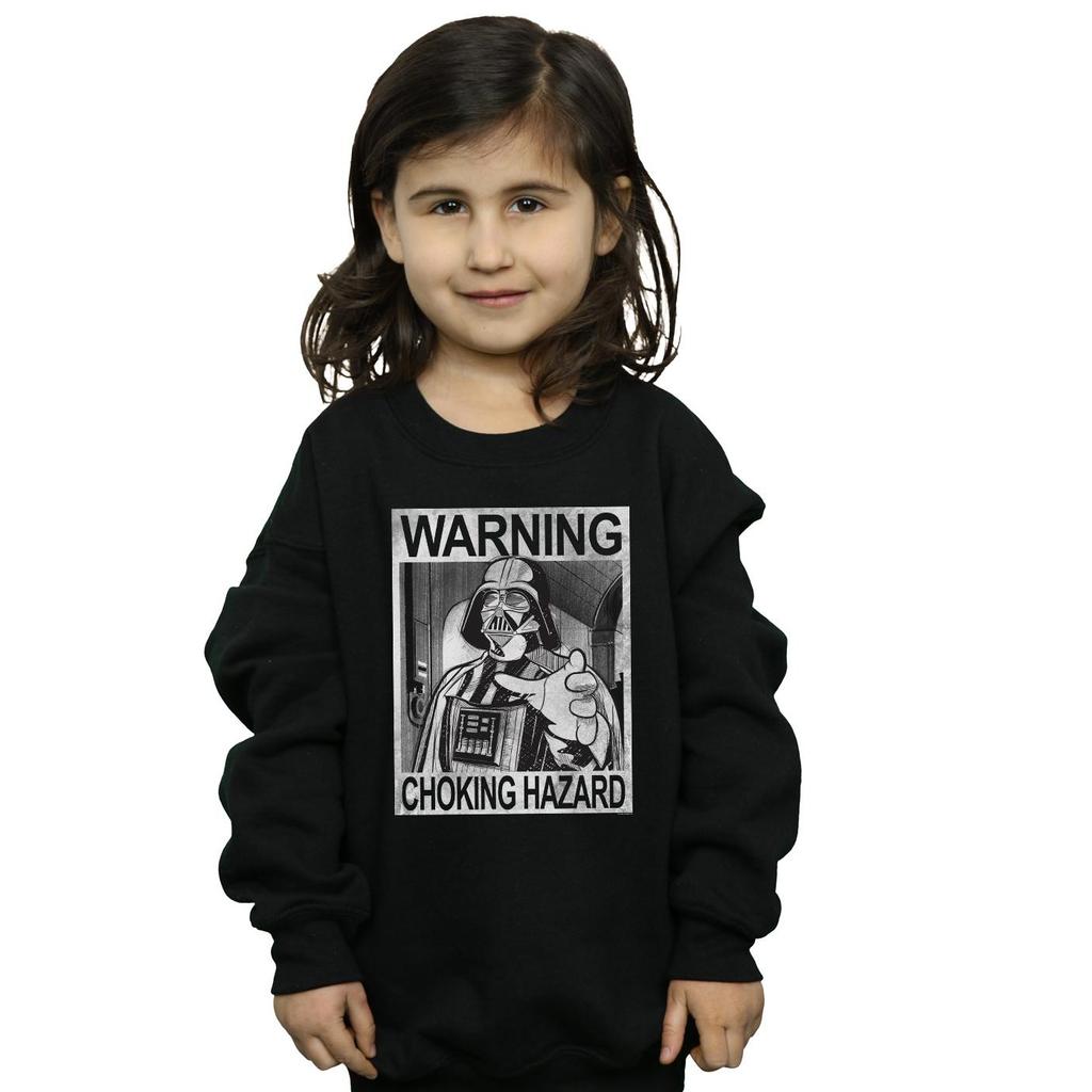 STAR WARS Moletom com Perigo de Asfixia do Vader para Meninas