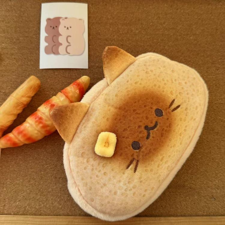 Cute Plush Pencil Case with Animal Glasses Design Large Capacity Cat Dog Shaped Makeup Bag School Stationer Bag Gift for Kids