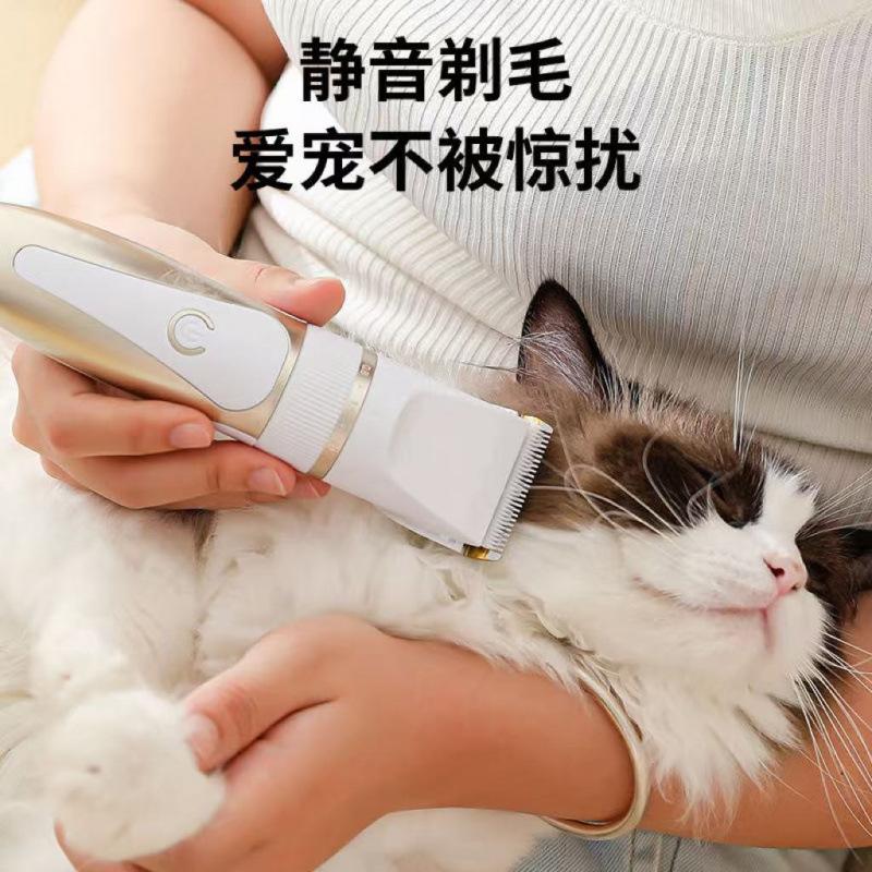 Pet Electric Clipper Dog-Specific Hair Trimmer Cat Teddy High-Power Rechargeable Cross-Border Manufacturer Direct Factory