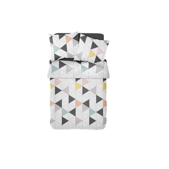 Parure housse de couette - Nordi - Géométriques - 100% Coton - Style contemporain - Oeko-Tex®