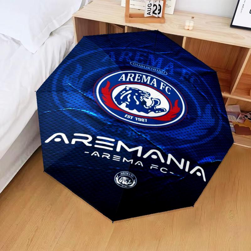 1PC Arema Football club Printed Umbrella Folding umbrella, automatic umbrella 8-Frame for Travel, camping Fan gifts Christmas Gifts