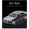 1/24 Benz Maybach S600 Legering Metall Bilmodell Formgjutna Metall Leksaksfordon Bilmodell Hög Simulering Ljud och Ljus Leksak för Barn Gåva