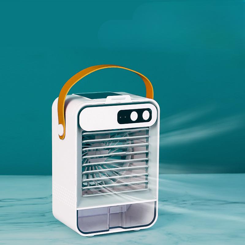 Refrigeration Humidifier Cooling Fan Small Air Conditioner Desktop Mini Air Cooler Portable Office Dormitory Spray Small Fan