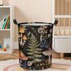 1pc, Mushroom Fern Daisy Butterfly Laundry Basket, Dirty Collapsible Clothes Organizer Hamper, Storage Bin for Bathroom Forest Decor Gifts, Laundry Ba