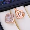 Stud Earrings For Women Fashion Luxury Cubic Zirconia Drop Earrings