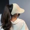 Sombrero de Sol Transpirable para Mujer con Ala Ancha, Visera Abierta para Coletas [3 Colores Disponibles]