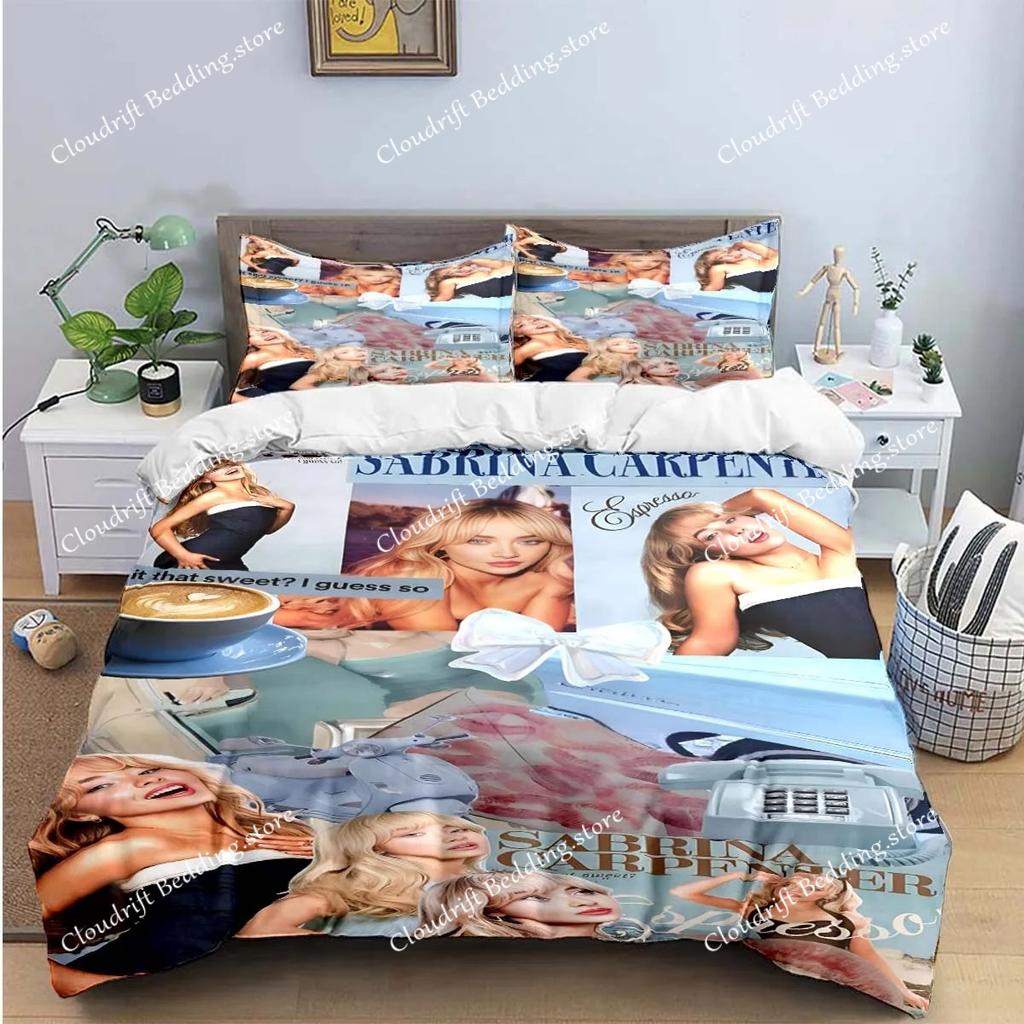Hot Pop Female Singer S-Sabrina Bedding Sets Bed Supplies Set Duvet Cover Bed Comforter Set Bedding Set Luxury Gift
