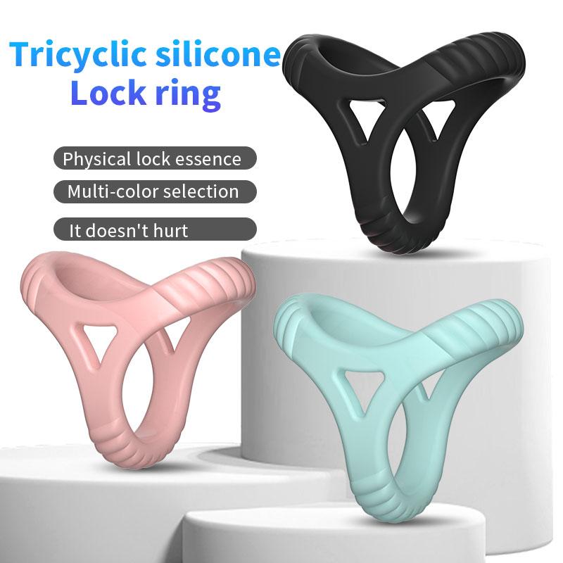 Premium Cock Ring Set–Adjustable Penis Ring, Chastity Cage & Scrotum Stretcher for Men  Bondage&Delayed Ejaculation Sex Toys