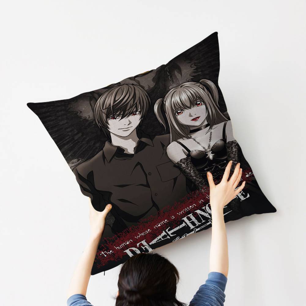 1Pc Anime Death Note Dn L Cushion Cover Car Throw Pillow Case For Sofa Car Christmas Gift 40X40Cm 45X45Cm