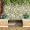 Decorative Faux Camellia Plant Artificial Potted Tree with Ground Stakes, UV Resistant Outdoor Topiary All Season Plants Fake Plants, Lifelike Shrubs