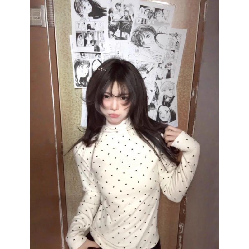 Thermolite Women s Slimming Heart Polka Dot Long Sleeve Top S