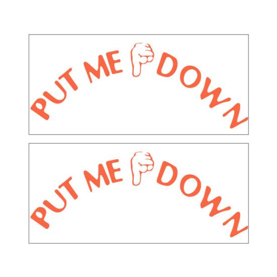 

2 шт., стикер для унитаза «Положи меня», съемный самоклеящийся, водостойкий, из ПВХ, крышка унитаза для ванной комнаты, напоминание о закрытии, украшение, наклейка оранжевый