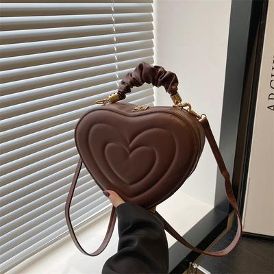 Retro Winter Small Bag Women's 2025 New Fashion Trend Casual Shoulder Bag Foreign Style Texture Oblique Span Love Bag