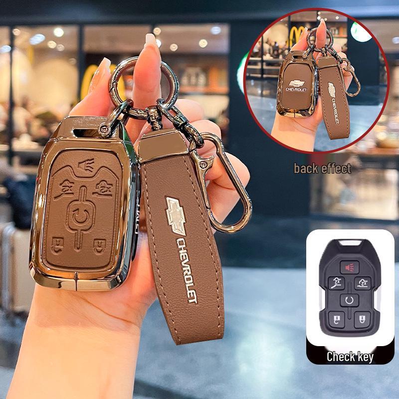 Chevrolet K5 Trax Cruze Sleuteletui - Star Milesuo Metalen Gesp Volledige Dekking Shell
