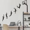 Slam Dunk Sequence Basketball Wall Sticker Self-Adhesive Removable for Boys Room Gym Style Home Decor