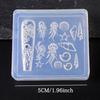 1pc Ocean Series Animal Silicone Mold Sea Shell Conch Nail Stamplates Starfish Seaweed 3D Soft Charm Manicure Mold Stencil Tools