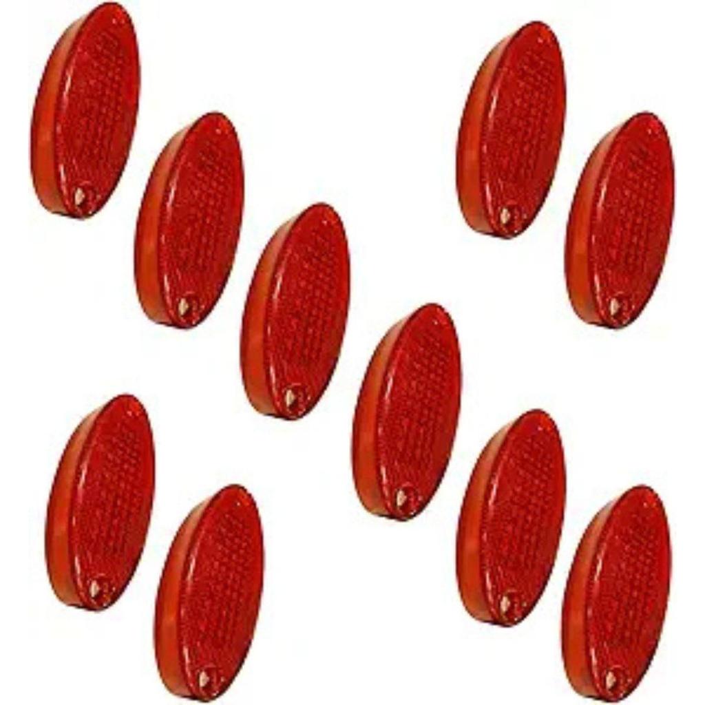 APSMOTIV 10PCS LED Marker lights 12V Waterproof Trailer Red chicken Side Clearance Lights for Trailers semi trucks freightliner cargo Universal Fit