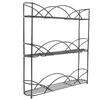 Seasonings Rack 3 Tier Metal Seasonings Organizer with Anti Slip Rubber Foot Pads for Kitchen Countertop
