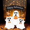 Happy Halloween Door Sign Ghost Porch Sign For Door Decorations Hangable Wooden Decoration For Home Entrance Wall Indoor Outdoor