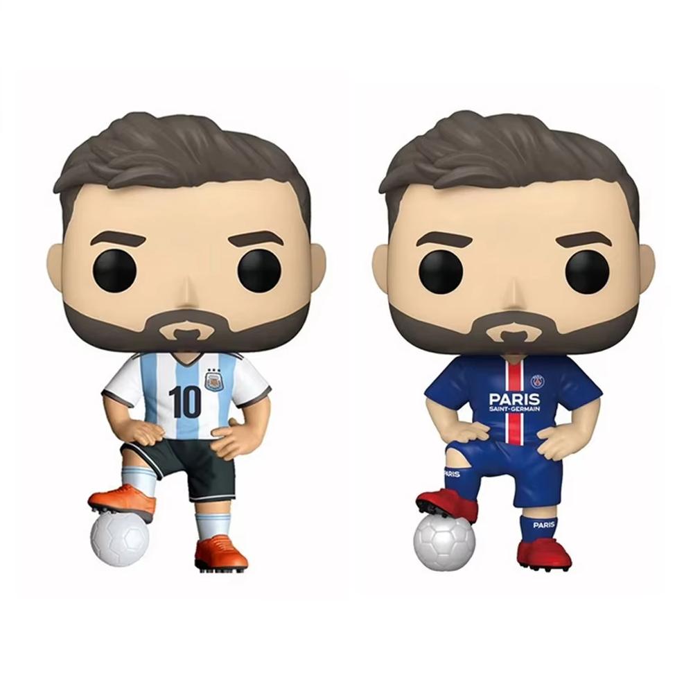 New Pop Lionel Messi #10 Football Stars Decoration Ornaments Action Figure Collection Model Toy for Children Birthday Gift