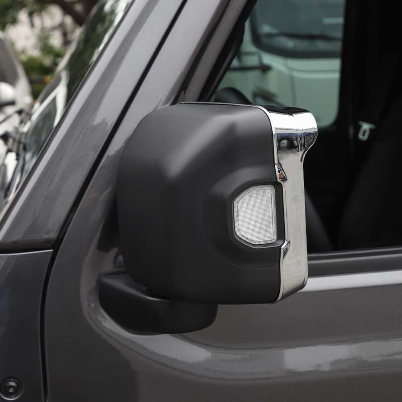 Backspegel Regnögonbryn Dekorativ Ram Kåpa För Jeep Wrangler JL För JT Gladiator 2018 Upp Biltillbehör Exteriör