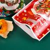 30 Stück Weihnachten Plastik Geschenktüten Frohe Weihnachten Goodie-Tüte mit Henkel Leckerli Süßigkeiten Keks Snacktüte für Weihnachtsfeier Zubehör