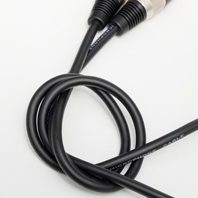 2pcs Mic Cable 10 Feet Flexible PVC Shielding Cable Flexible Cord for Noise Reductions in Recording Meeting
