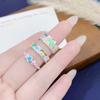 Dopamine Color Enamel Star Ring, Female Stacked Wearing Simple Open Ring, Niche High-End Index Finger Ring