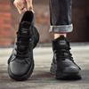 Men's Shoes 2025 Winter New Platform Leisure Sports Martin Boots Outdoor Mountaineering Leather Surface Versatile Tooling Labor Insurance Shoes