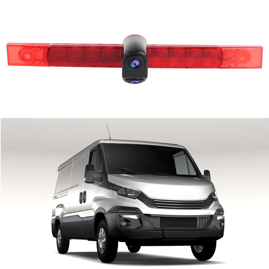 Universal High Mount Brake Light with Camera HD Dual Lens 13 PC4089 Sensor Waterproof