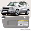 7432042420B0 Gray Left Driver Side UV Proof Easy Install Colorfast Sun Visor with Makeup Mirror for  2004 To 2005