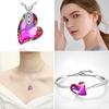 17mm Austria 6261 Devoted 2 U Heart Pendant Loose Rhinestone Charms Beads for Jewelry Making Bracelet Necklace Earrings DIY