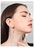 Elegant Water Drop Tassel Earrings, 925 Sterling Silver, Slimming Hollow Design for Women