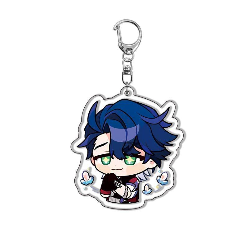 Acrylic Keychains Honkai Star Rail Tingyun Elysia Asta Herta Jing Yuan March 7th Yanqing Key Chain A String Bag Backpack Pendant