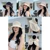 Polyester Wide Brim Sun Hat For Women Outdoor Uv Protection Summer Beach Travel