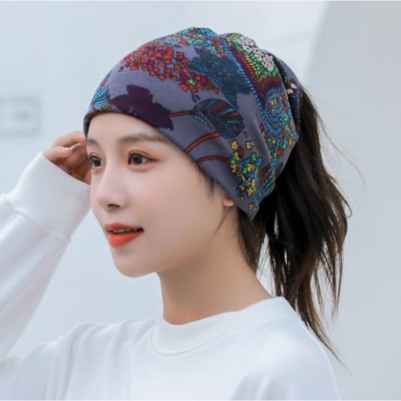 Autumn-Winter Double Layer Neck Warmer & Beanie Face Mask Headscarf